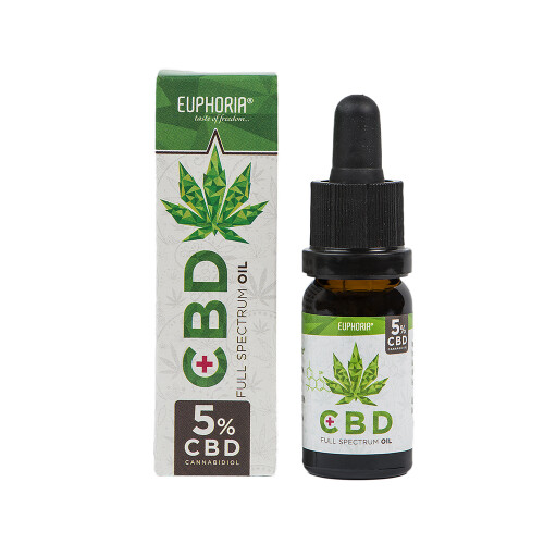 Euphoria CBD Cannabis Oil 5%, 10ml - 500 mg CBD