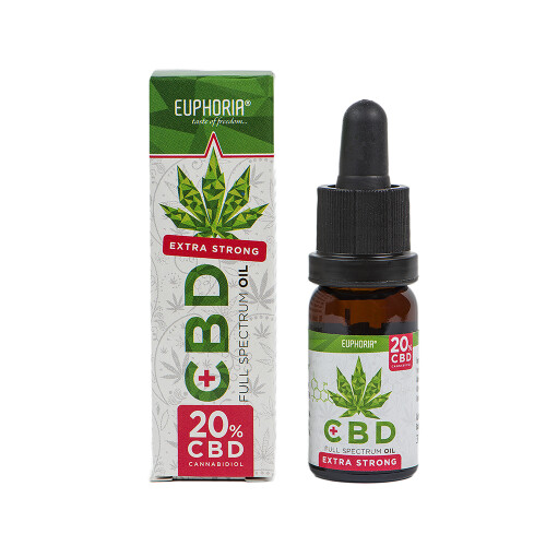 Euphoria CBD hemp Oil 20%, 10ml, 2000 mg CBD