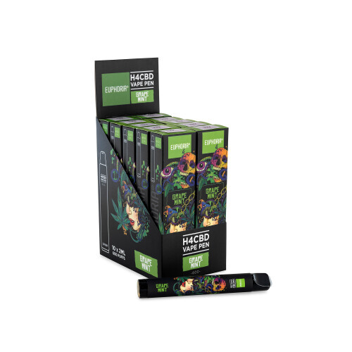 H4CBD Disposable Vape Pen Grape Mint - CBD and hemp products | RastaKoala