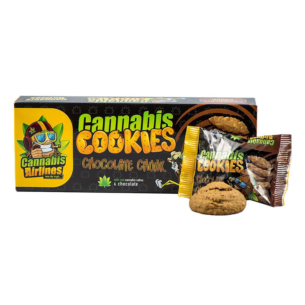 Cannabis Airlines Cannabis Cookies CHOCOLATE CHUNK 6 x 20 g - CBD